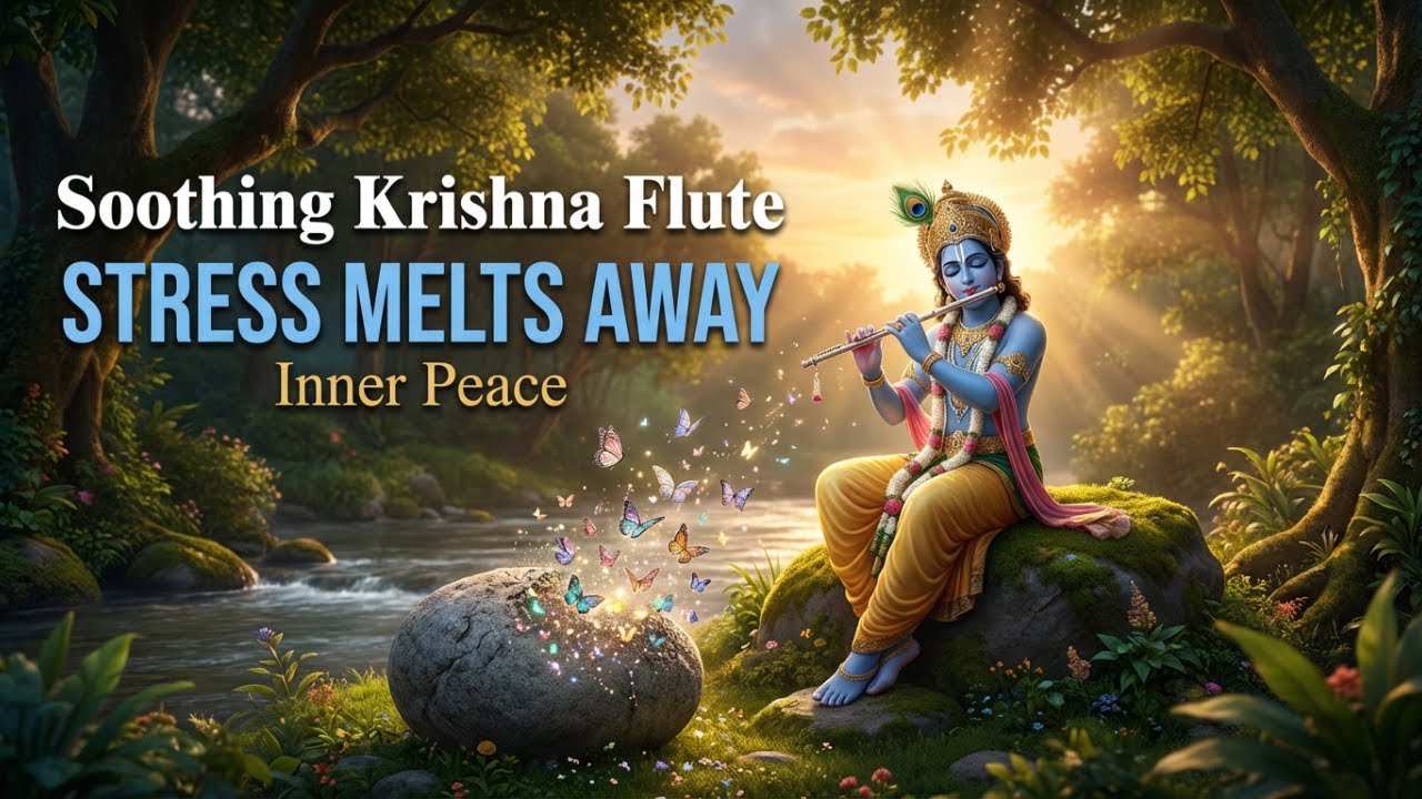 krishna flute meditation | 2 hour stress relief music for inner peace