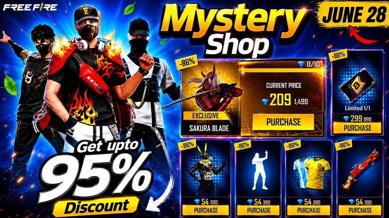😍💥Next Mystery Shop Discount Confirm Date |😍💥New Event Free Fire India Server | 😍Free Fire New Event
