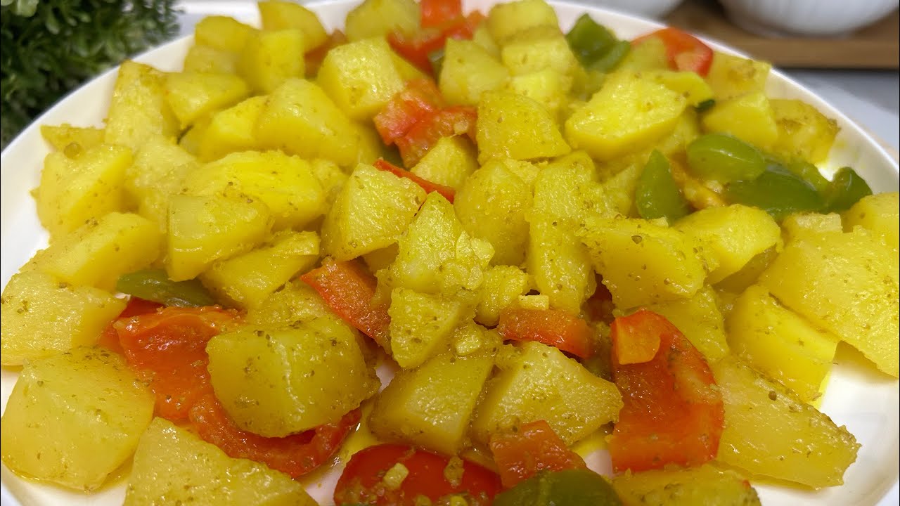 Turmeric Veggie Potato Recipe | پختن کچالو