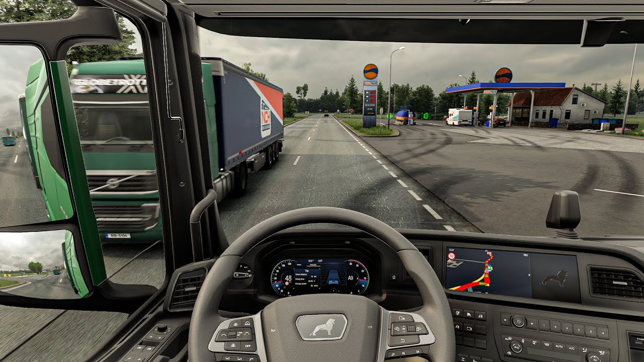 4K Realistic Mod Ultra Graphic MAN |Euro Truck Simulator 2 1.56 Snowymoon Mod Gameplay