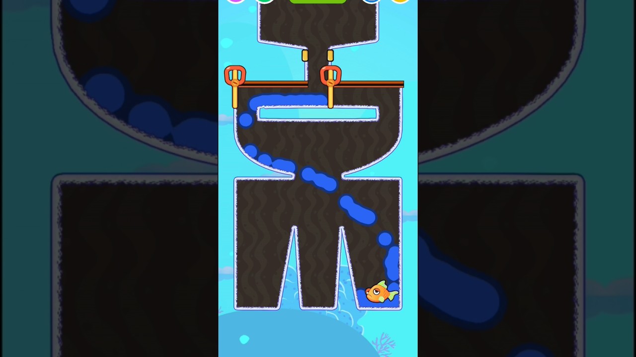 Save the fish 🐟🦈 25 🎮 Random Candy #shorts #fishdom