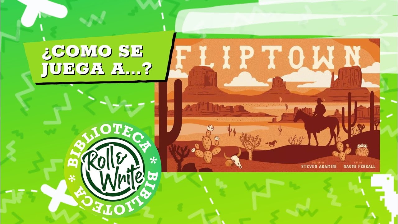 Como se Juega a Fliptown en castellano (Juego de Mesa Flip & Write )