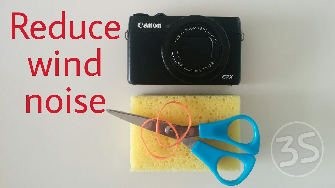 How to reduce wind noise Canon G7X