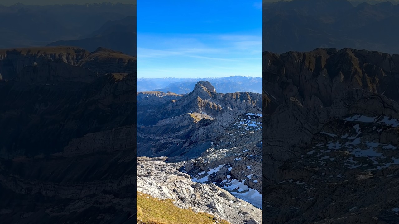 Majestic View from S&auml;ntis to Altmann ⛰️ Stunning Swiss Alpstein Scenery ☀️🇨🇭🫶