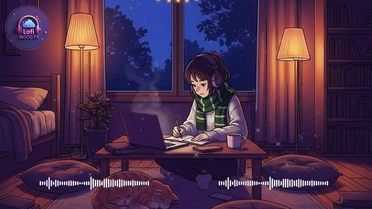 Peaceful Lofi Study • Warm Vibes to Silence Overthinking • Lofi Mood Fx