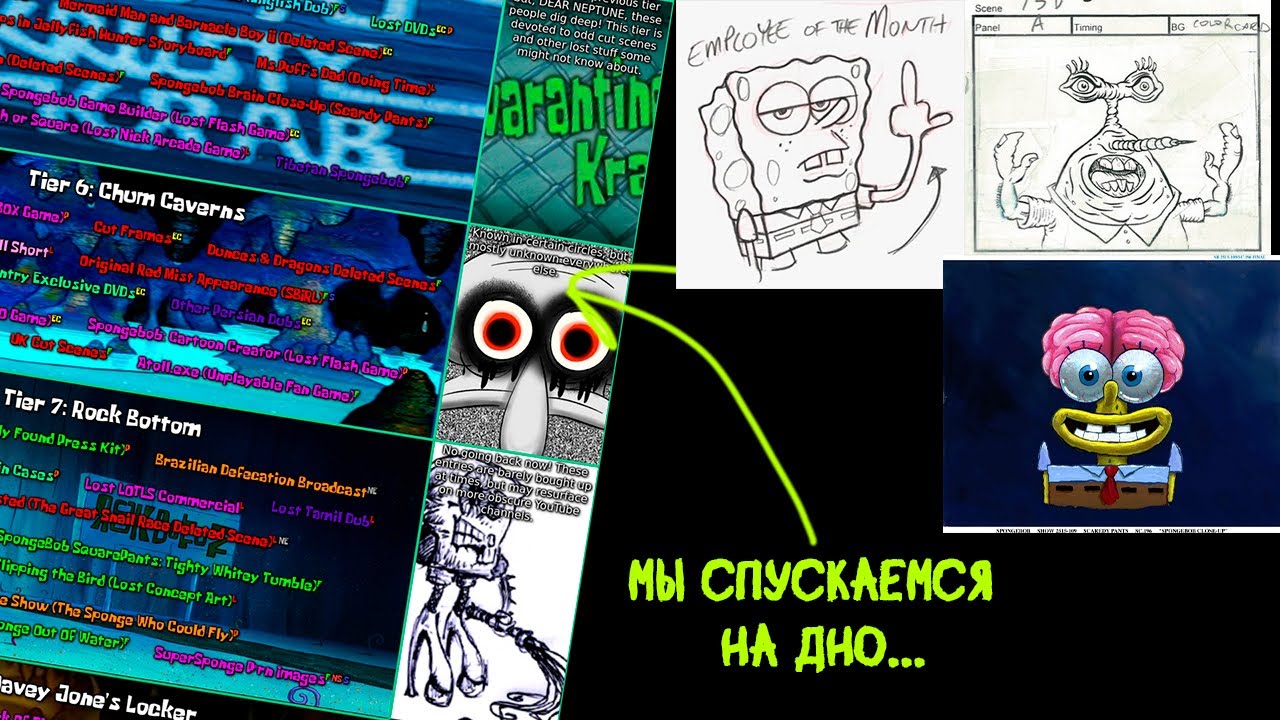АЙСБЕРГ ВЫРЕЗАННОГО И ЛОСТ МЕДИА ИЗ ГУБКИ БОБА [ЧАСТЬ 2]