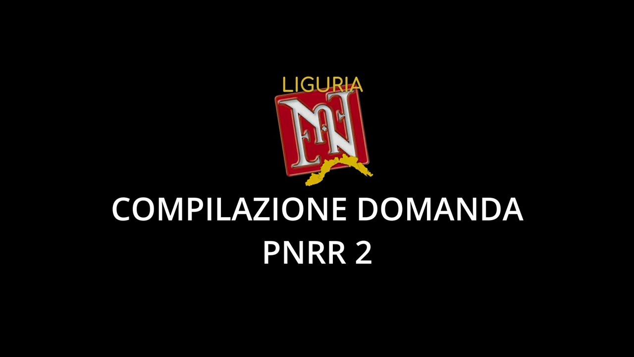 ANIEF LIGURIA - COMPILAZIONE DOMANDA PNRR2