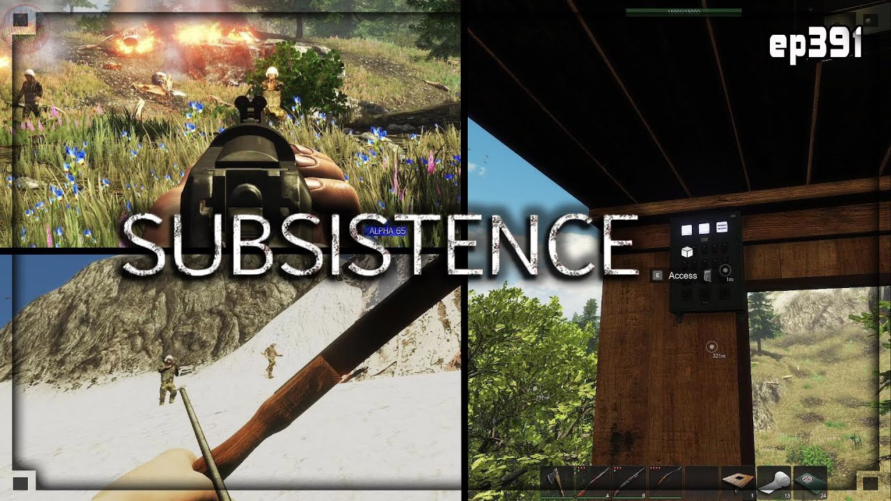 Subsistence - S4 391  2 Plane Crashes & Cable Car Tower  - Base building| survival | crafting