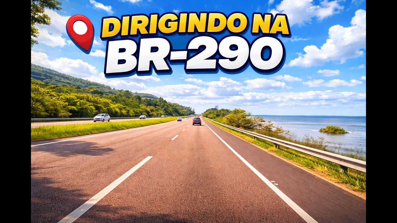 Dirigindo do  paradouro Graal na br 290 freeway com destino a Tramandaí #02 (driving)