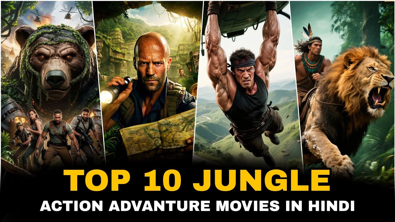 Top 10 Jungle Adventure Movies In Hindi | New Jungle Adventure Movies 2025 | Netflix & primevideos |