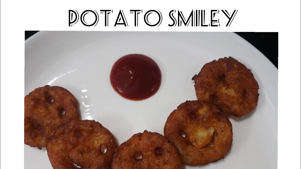 Potato smiley...!!!!  Easy potato recipe...... Potato snack