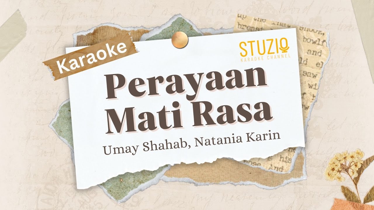 Perayaan Mati Rasa Lirik Karaoke 