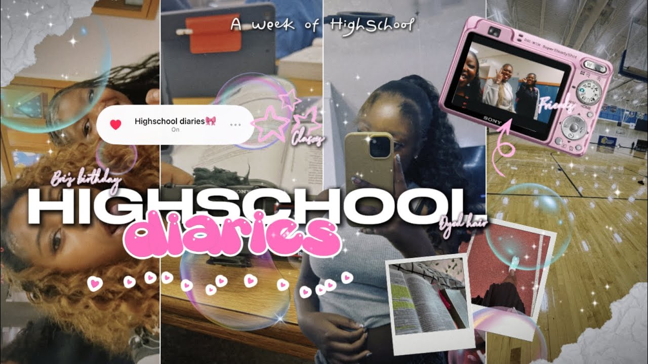 HIGHSCHOOL DIARIES🎀🫧 (school vlogs, dyed my hair, bris birthday, etc..)