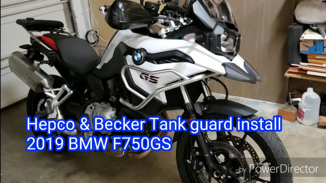 How to install Hepco & Becker Tank Guard on 2019 BMW F750 F850 GS Motorcycle