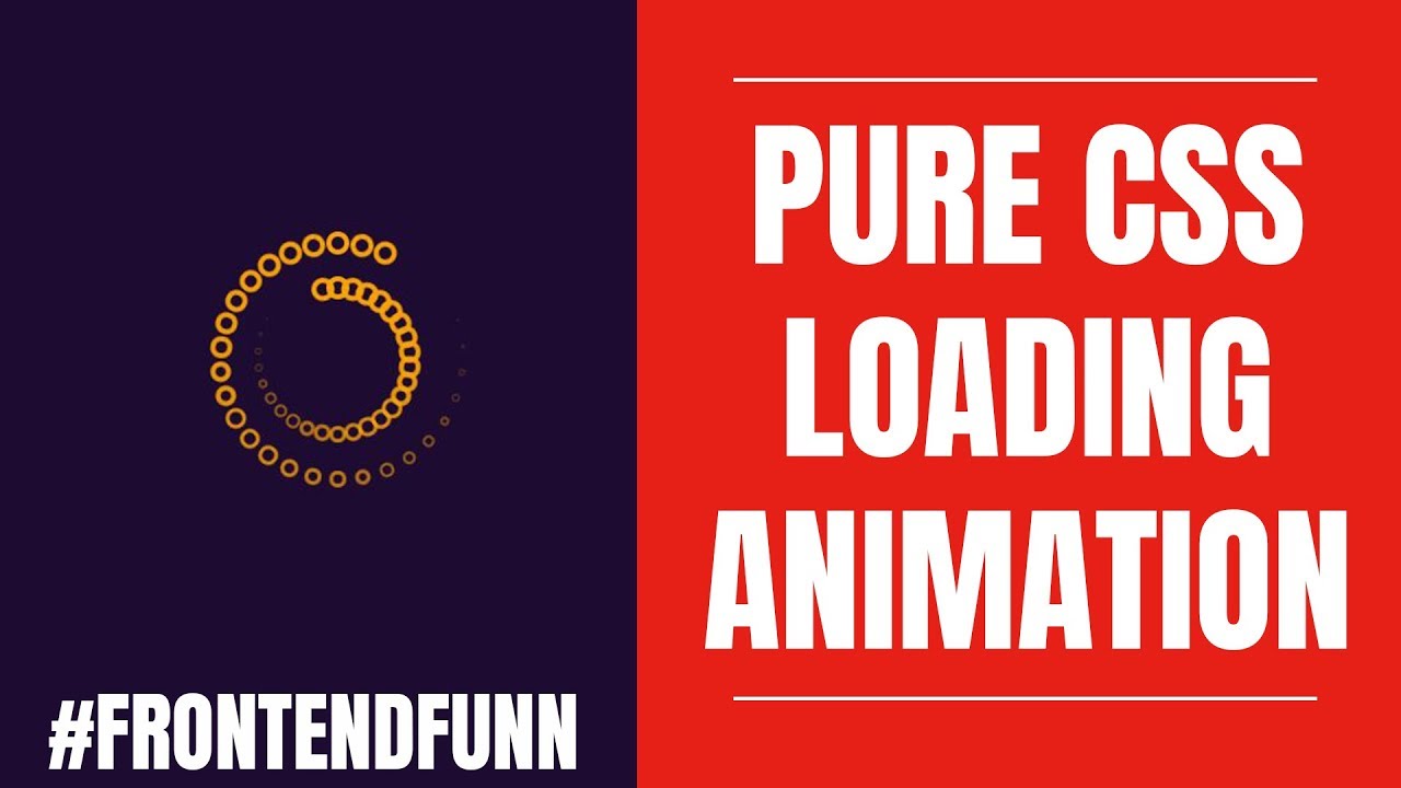 Pure CSS Loading Animation - web development
