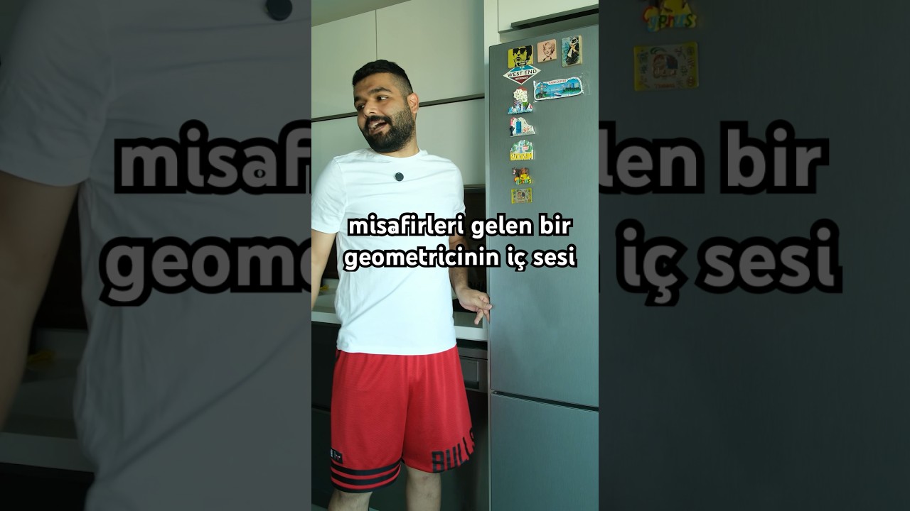 Misafirleri gelen bir geometricinin i&ccedil; sesi