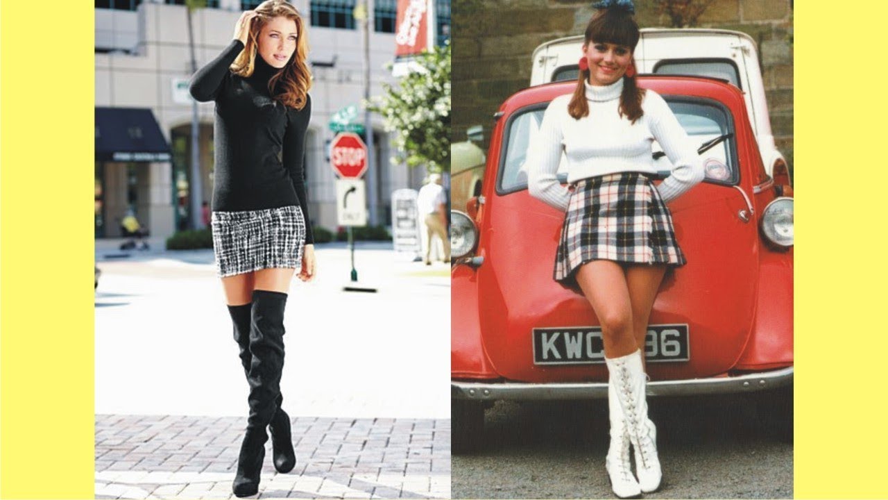 Amazing Boots And Mini Skirts