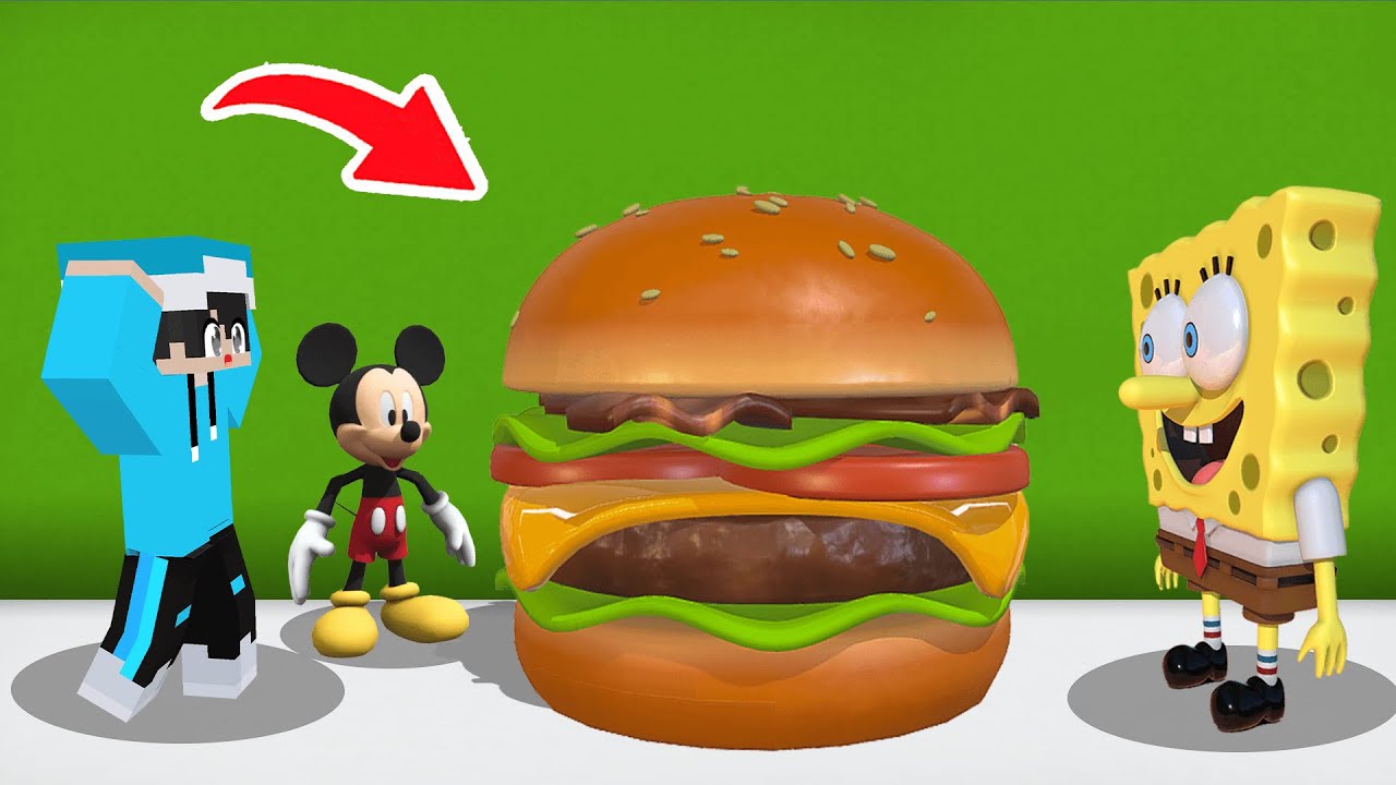 ماين كرافت لكن اشتريت لسبونج بوب أكبر سلطع برجر !!؟ 🔥😱