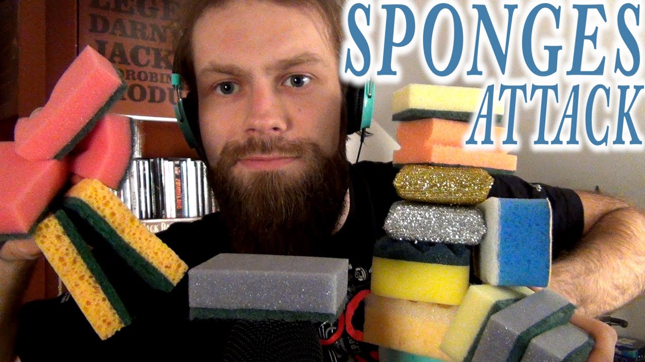 ASMR Sponges Attack! (Amazing Scratching & Rubbing Sounds for Sleep and Relax)