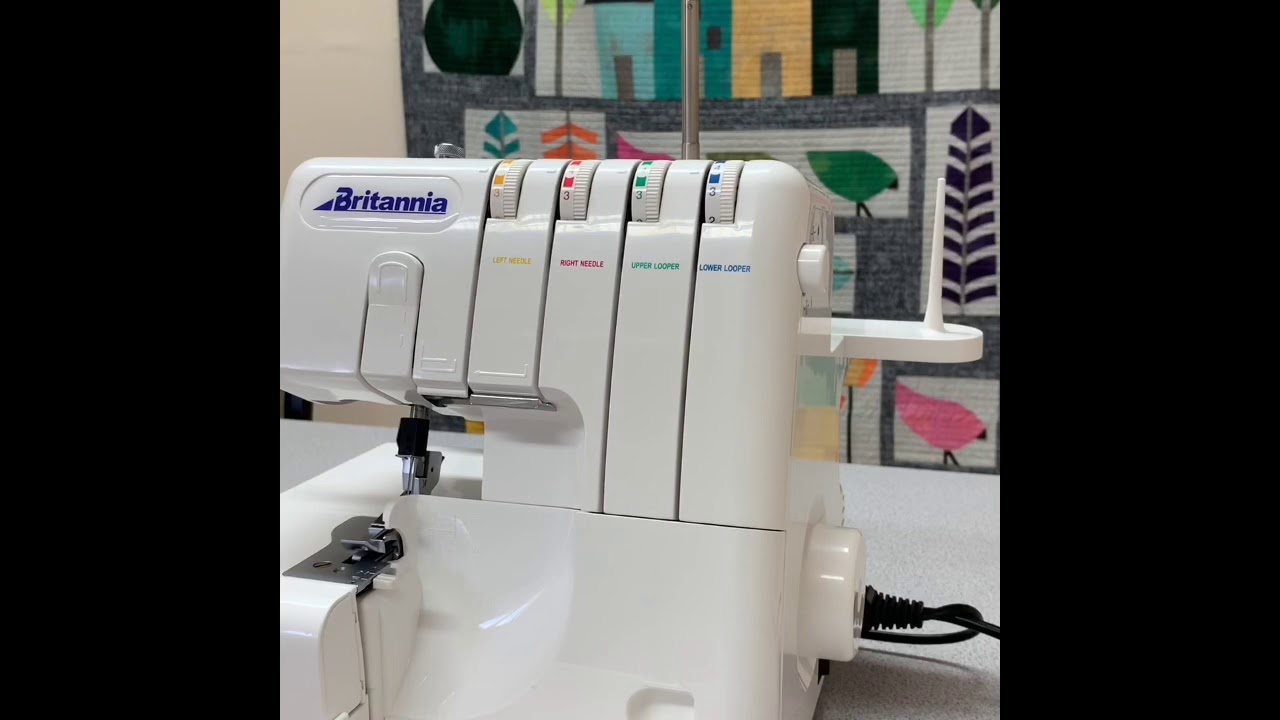 How to thread the Britannia 4DR overlocker, threading guide