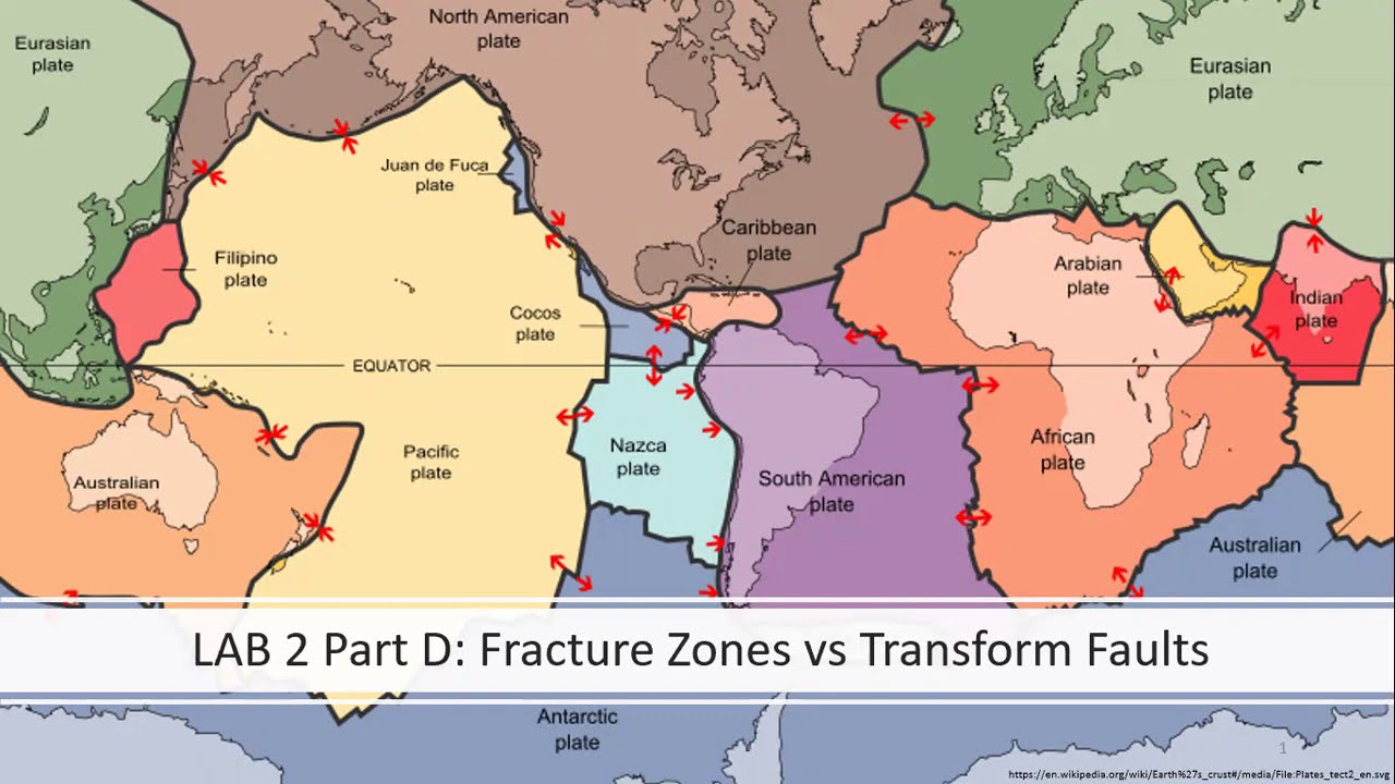 Lab 2: Video 5 - Part D Fracture Zones vs Transform Faults