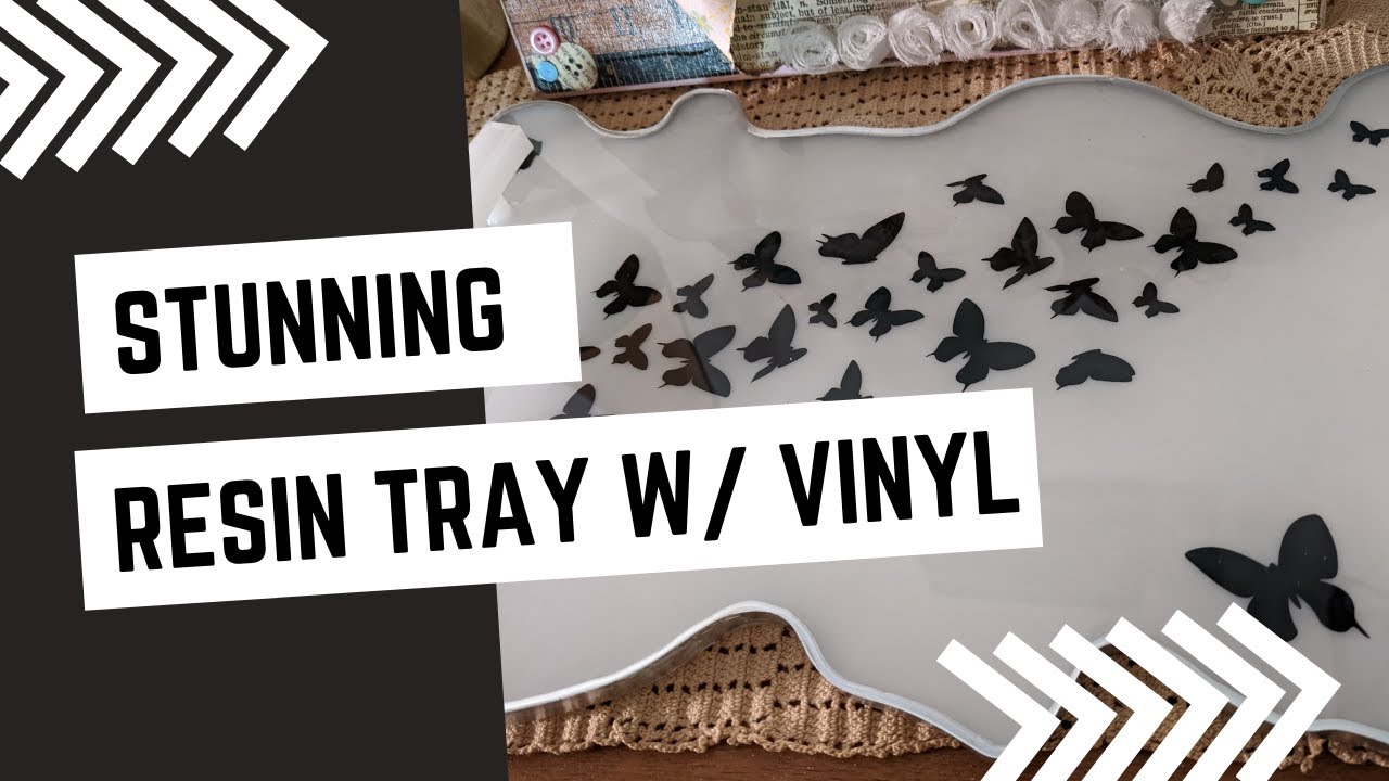How to Make a Resin Tray with Vinyl!!
