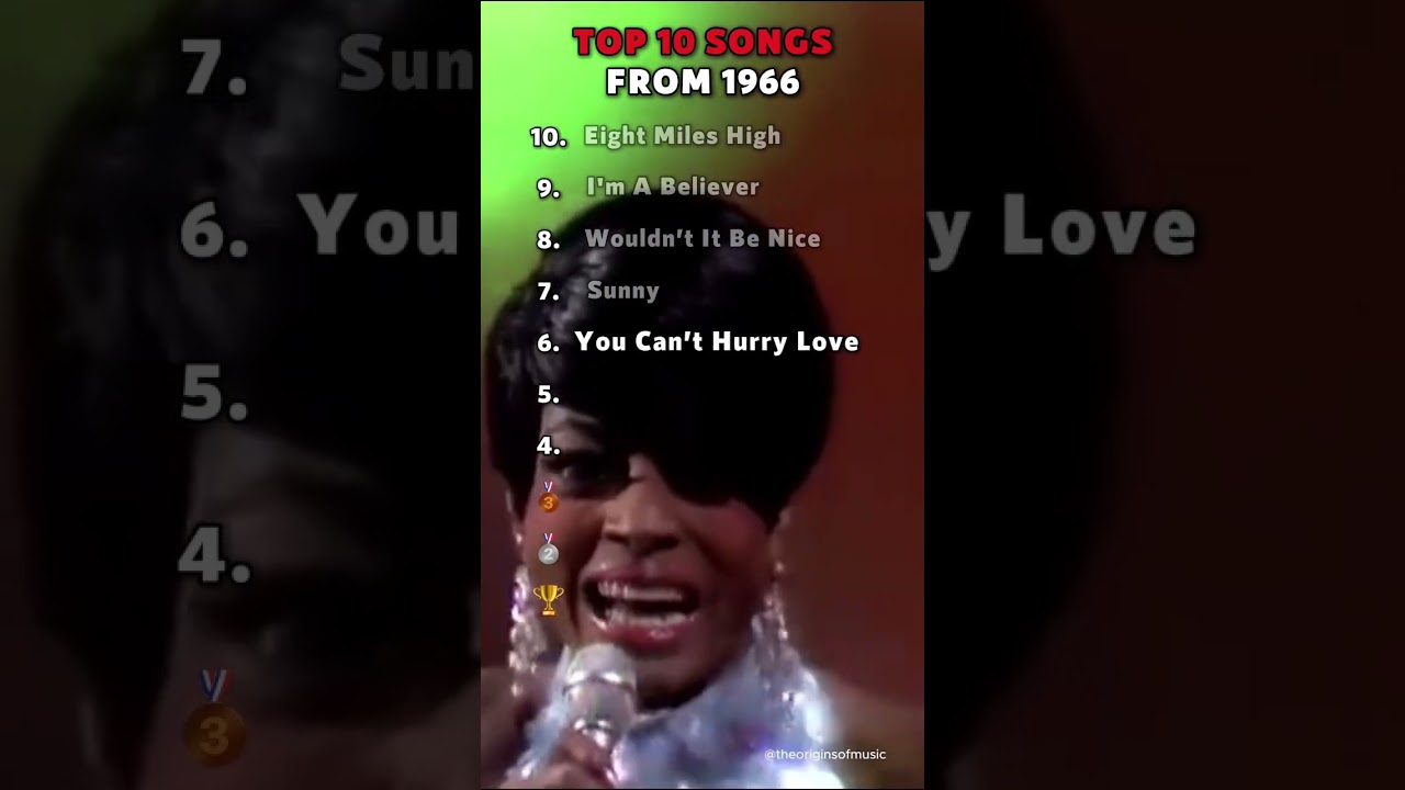 Top 10 Best Songs from 1966! 🎶✨ #1966 #top10 #musicshorts #60smusic