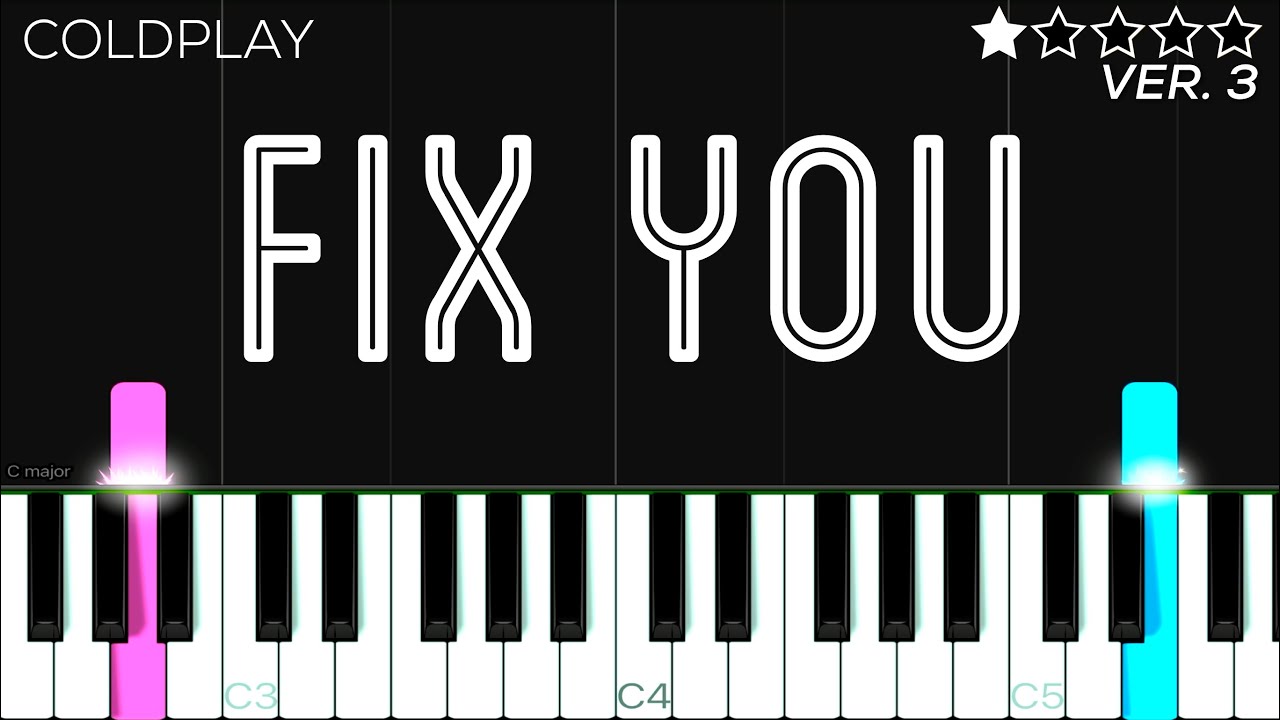 Coldplay - Fix You | EASY Piano Tutorial