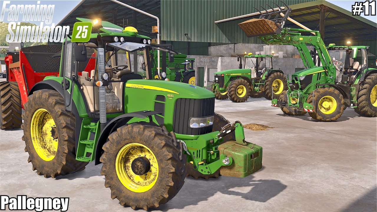 SPREADING MANURE AND CULTIVATING WITH JOHN DEERE | Pallegney | 11