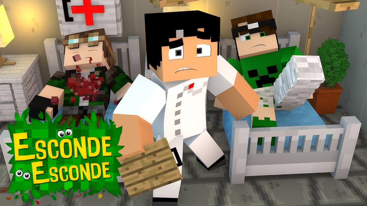 Minecraft: YOUTUBERS NO HOSPITAL! (Esconde-Esconde)