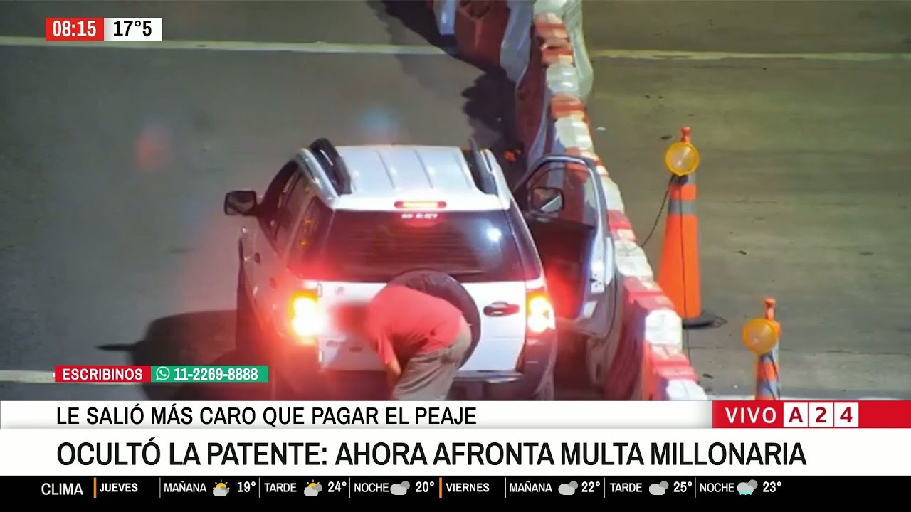 🤨 OCULT&Oacute; LA PATENTE ANTES DE UN PEAJE: AHORA AFRONTA UN MULTA MILLONARIA
