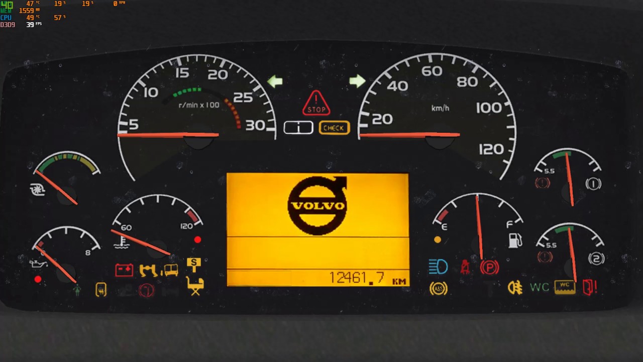 Omsi 2 Volvo 7700A fl starting up and engine noise