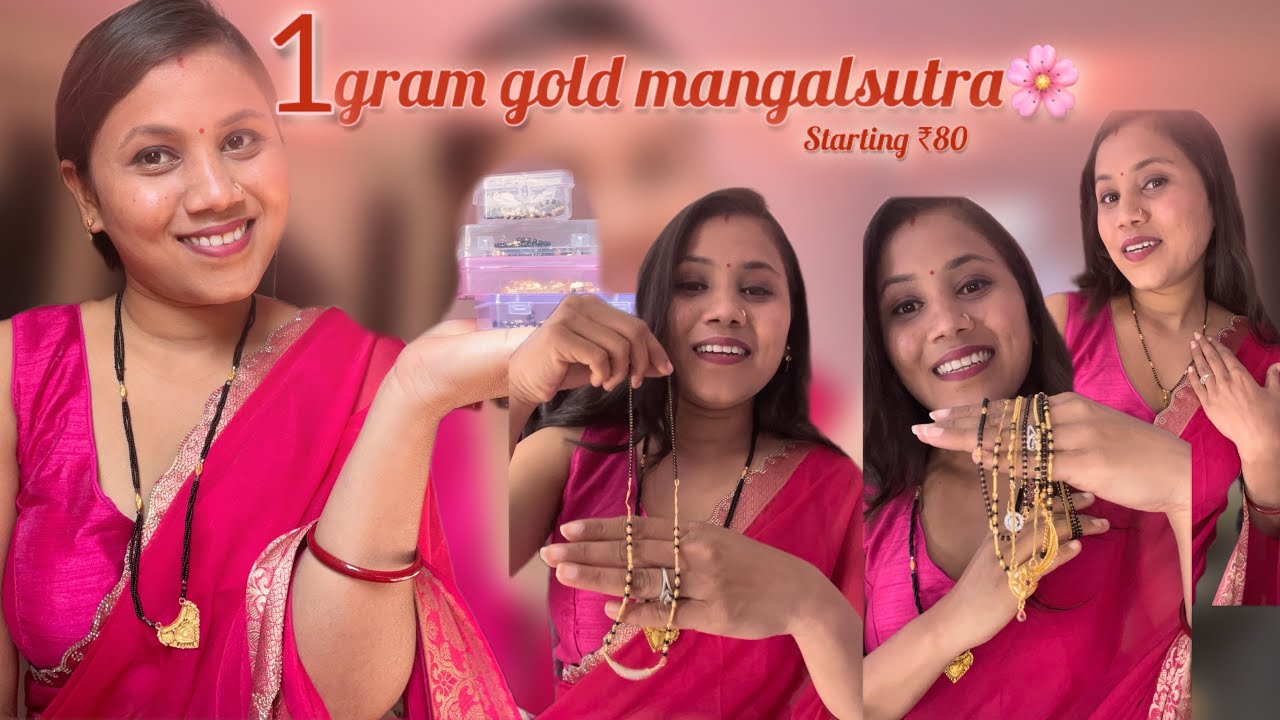 1 gram gold mangalsutra || with jarakimangalsutra #meeshojewel #meeshofinds #meesho #fashion #viral 