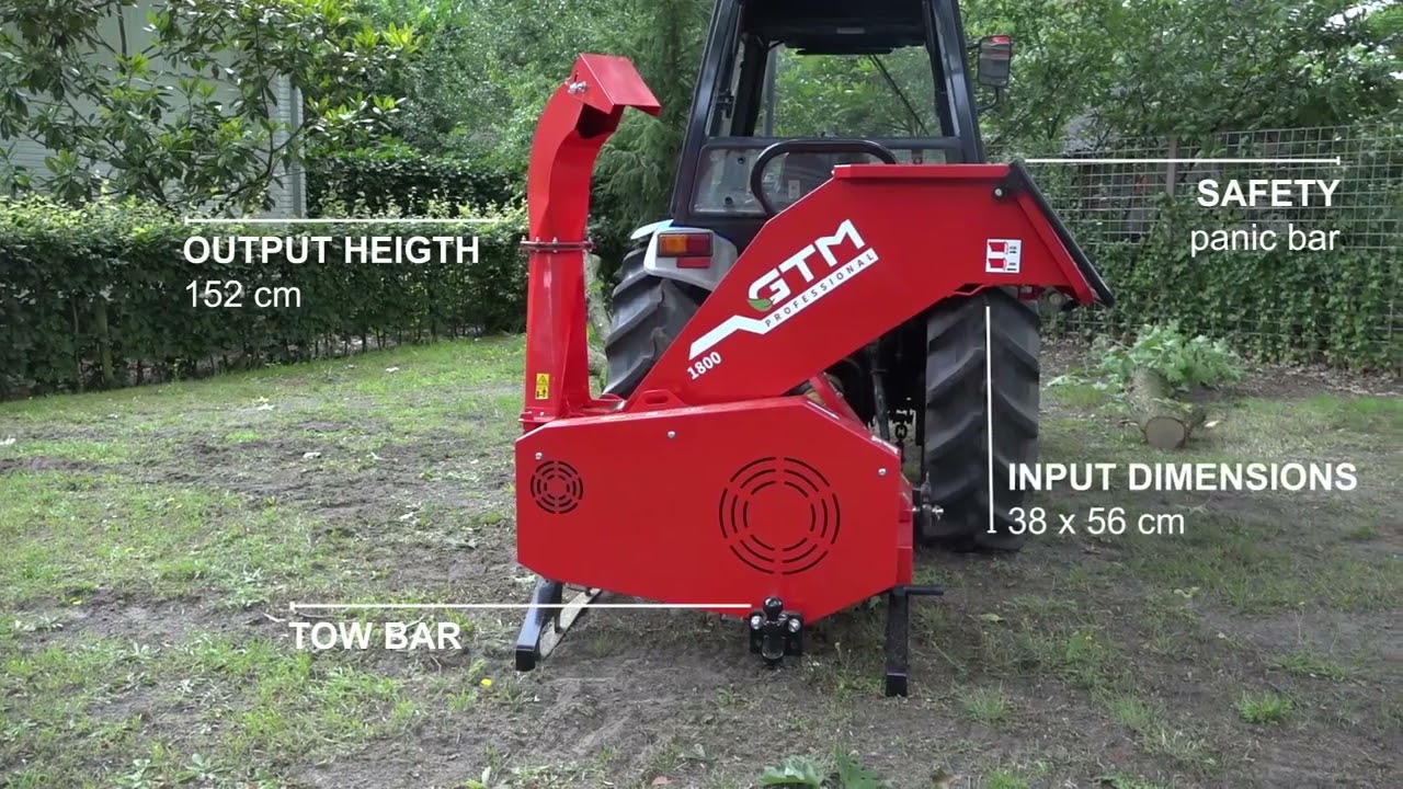 GTM Professional GTS1800P houtversnipperaar