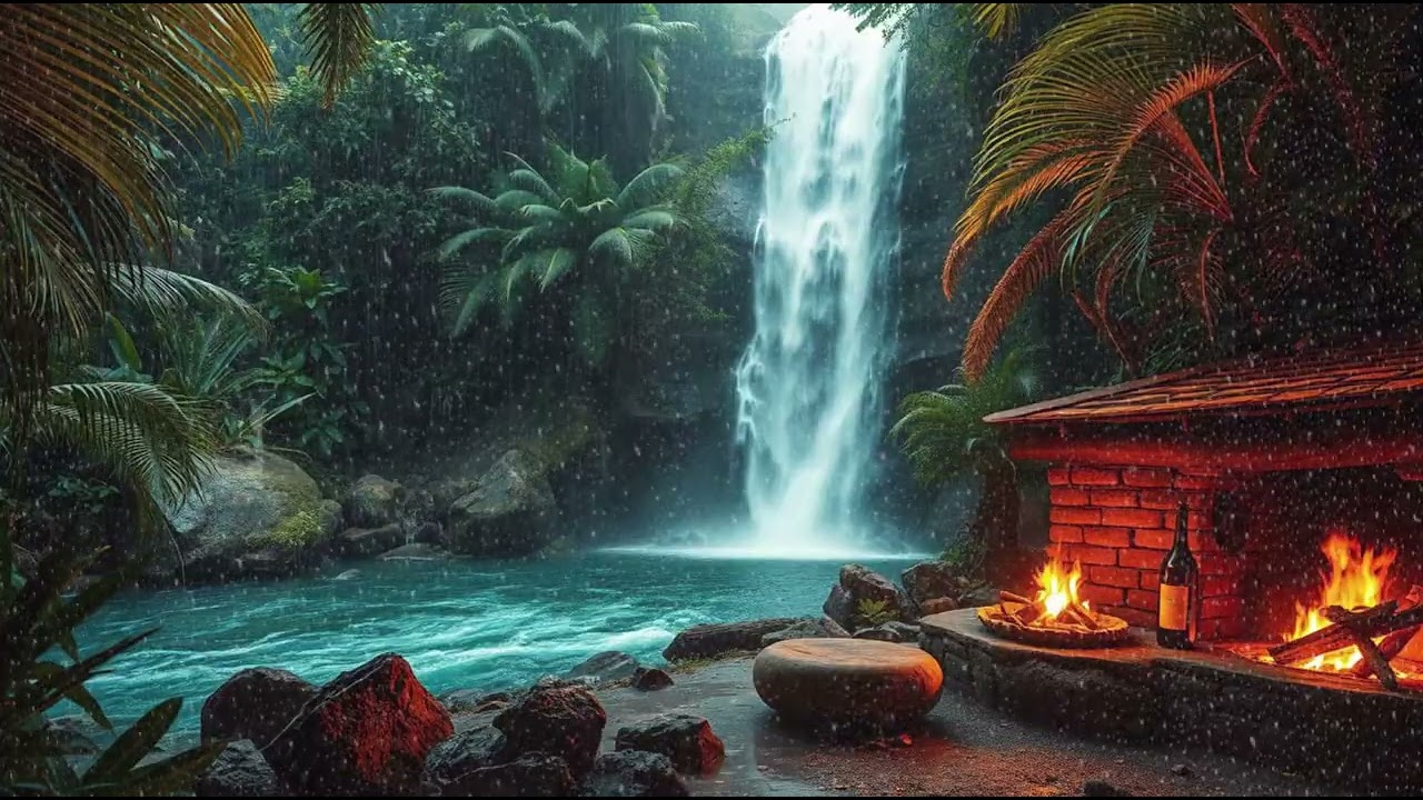Calm Rain Sounds with Soft Piano for Peaceful Meditation