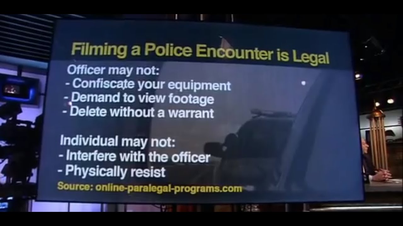 Do You Have The Right To Film A Police Officer? | 