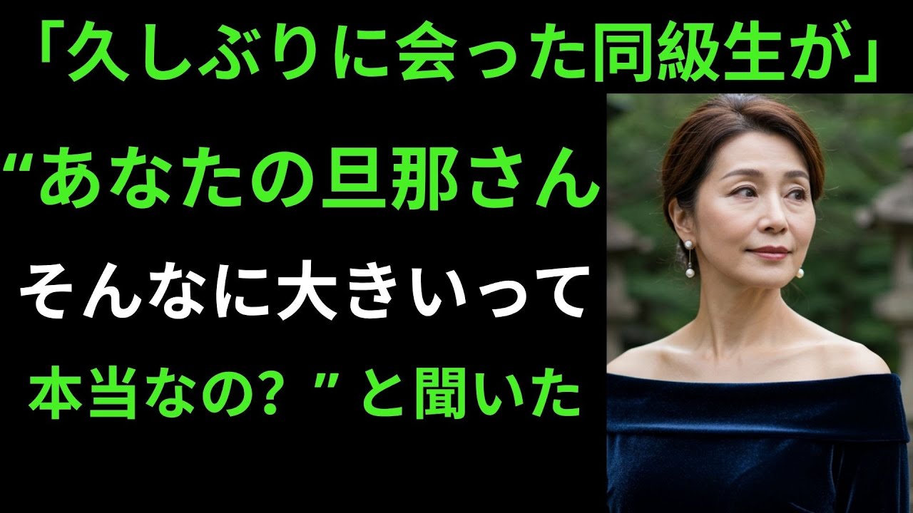 【シニア恋愛】「夫がつらい」と打ち明けた親友――私が力になった日｜熟年恋愛｜老後の物語｜感動実話｜オーディオブック