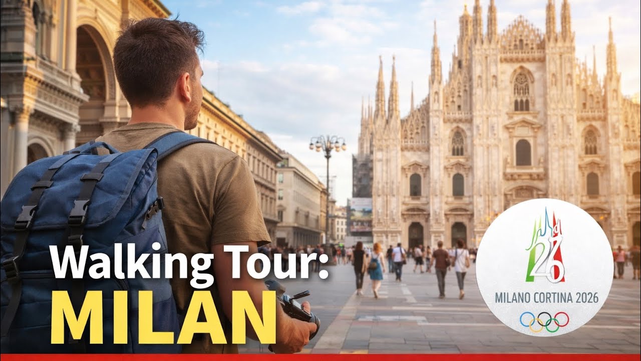 || Milan, Italy || Walking tour of Milan citycenter before #winterolympics2026 . #historicalcity 