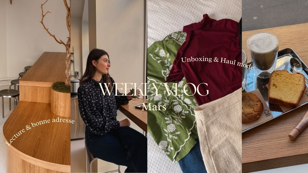 Vlog cosy ✨ Unboxing mode & try on haul Petite Mendigote, dernières lectures & bonnes adresses Paris