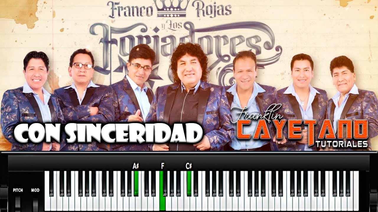 Franco Rojas - Con Sinceridad (TUTORIAL TECLADO)