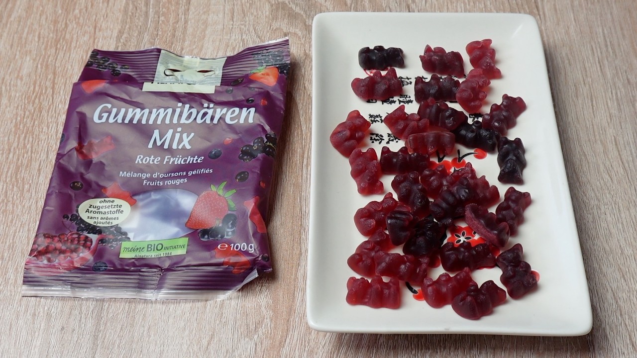 Alnatura Gummibären Mix Rote Früchte 🍓 Bio Fruchtgummis in Bärenform & 6 Geschmacksrichtungen 🤔