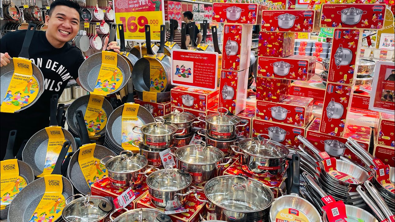Ngợp Thở SIÊU THỊ HÀNG NHẬT Giảm Toàn Bộ Gia Dụng Lẩu Điện, Bếp Nướng, Chén, Dĩa 