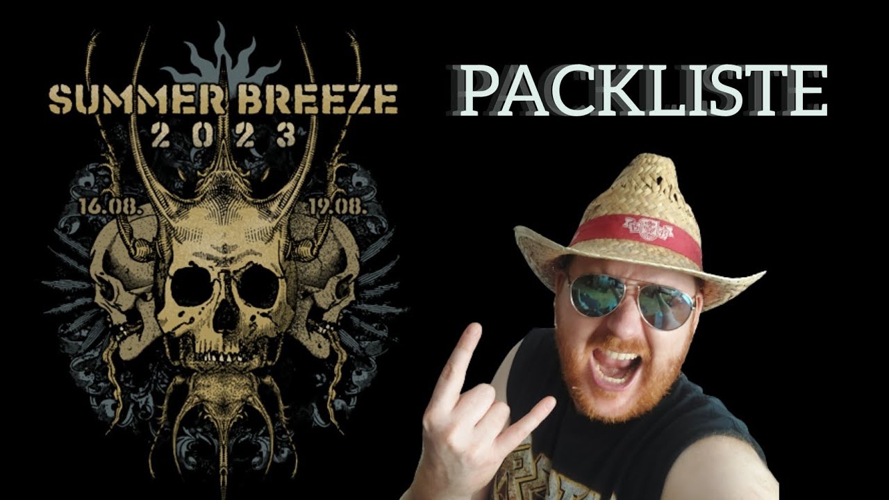 Festival Packliste Summer Breeze 2023 🤘🎶🍻