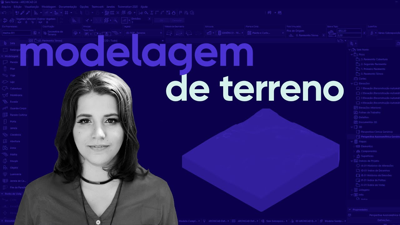 archicad | como criar um terreno a partir de pontos de arquivo dwg