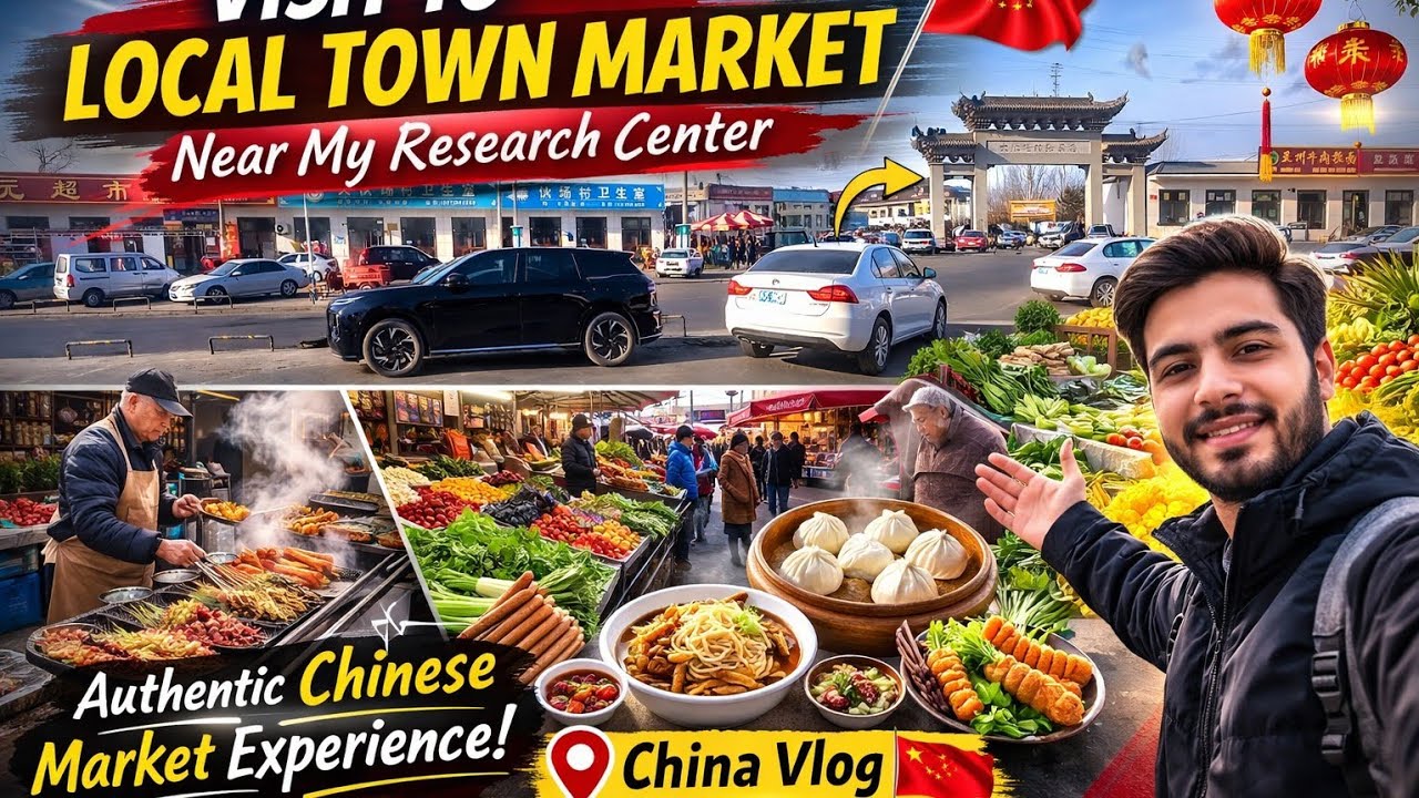 Exploring a Local Market Near My Research Centre in China 🇨🇳 | Hidden Gems & Daily Life