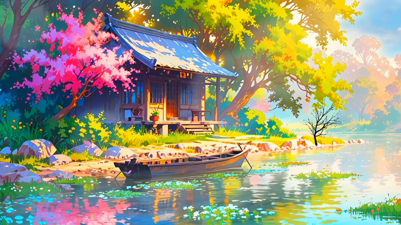 Peaceful Relaxing Piano with Water Sounds - Sleep Music, Stress Relief Music, Stop Overthingking