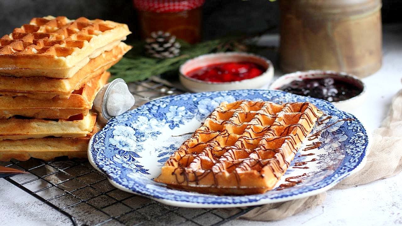 Recette de Gaufres de Foire 👌 moelleuses avec levure boulanger 👍