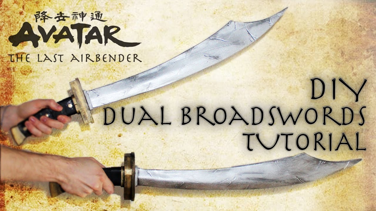 AVATAR the last Airbender DIY TWIN SWORD TUTORIAL