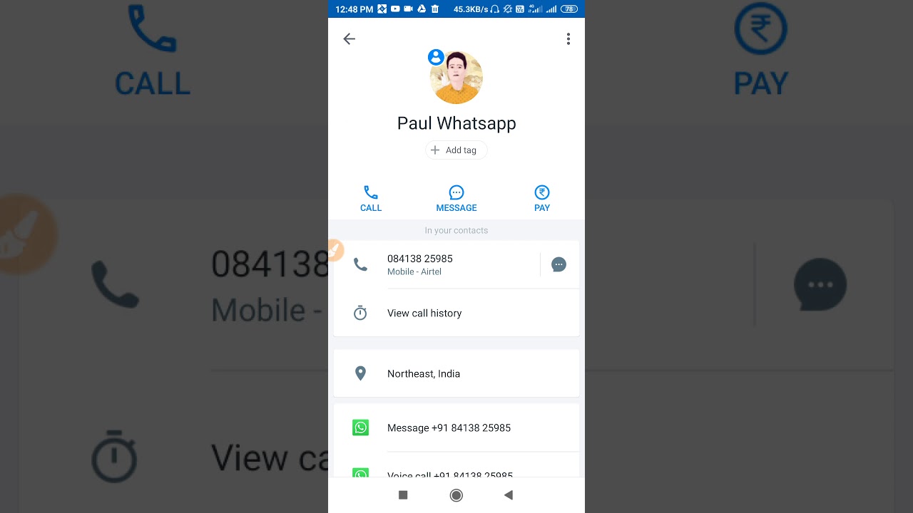 Как очистить историю поиска Truecaller
