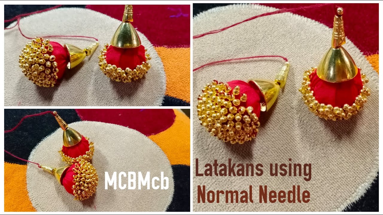 Simply Superb Latakans making with Normal Sewing Needle I Bridal Latakans making at Home I MCBMcb
